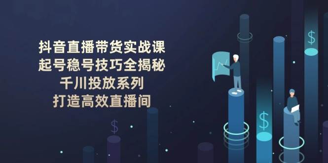 抖音直播带货实战课:起号稳号技巧全揭秘, 千川投放系列, 打造高效直播间-志拓网创