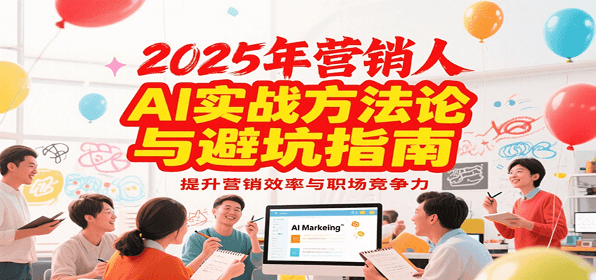 2025年营销实战方法论与避坑指南,利用AI提升营销效率与职场竞争力-志拓网创
