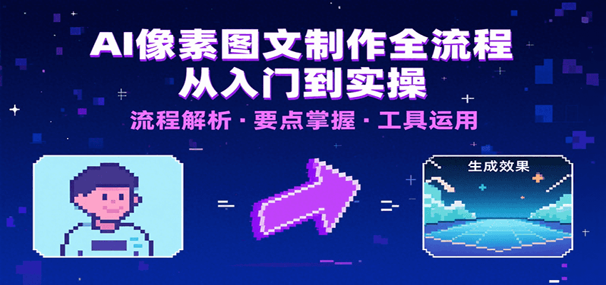 AI像素图文制作全流程:内容要点、文案选择及所用工具,助你快速入局-志拓网创