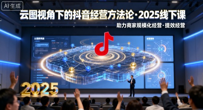 云图视角下的抖音经营方法论,2025线下课,助力商家规模化经营,提效经营(录音+字幕)-志拓网创