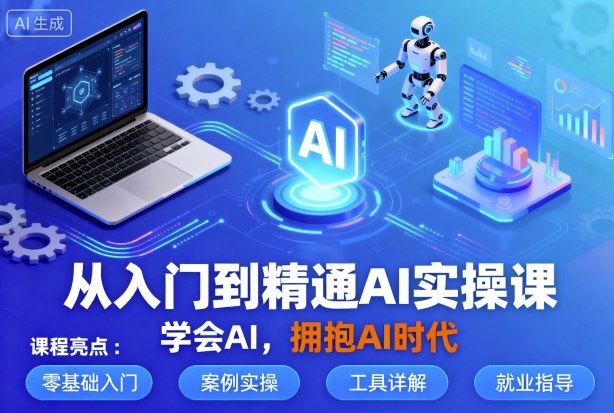 从入门到精通AI实操课,学会AI,拥抱AI时代-志拓网创