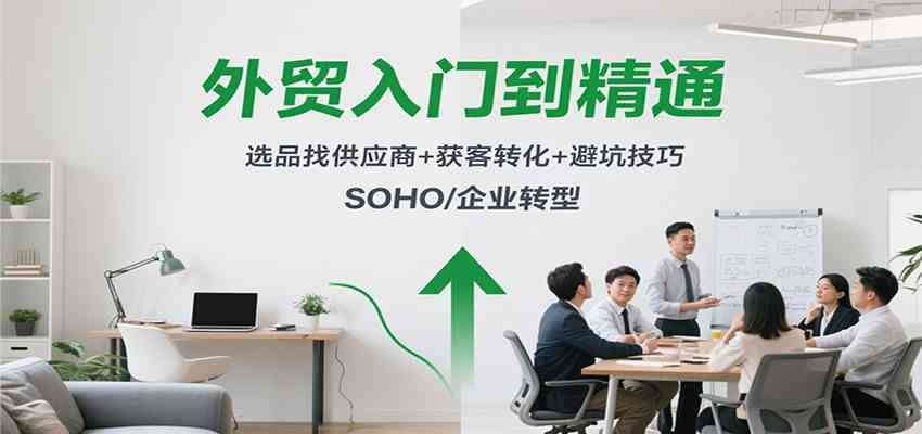 外贸入门到精通,选品找供应商+获客转化+避坑技巧,SOHO/企业转型-志拓网创