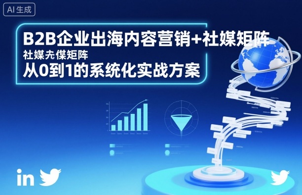 B2B企业出海内容营销+社媒矩阵,从0到1的系统化实战方案-志拓网创