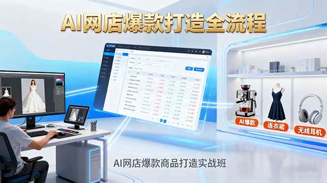(16326期)AI网店爆款商品打造实战班:AI技术实现商品图智能处理,快速搭建AI网店-志拓网创