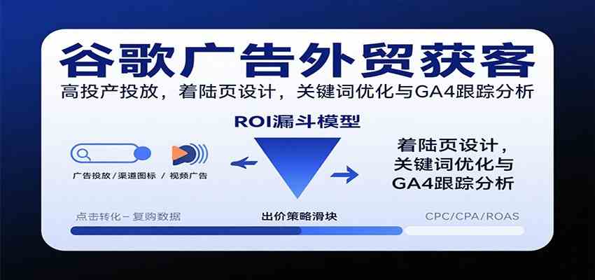 谷歌广告外贸获客,高投产投放,着陆页设计,关键词优化与GA4跟踪分析-志拓网创