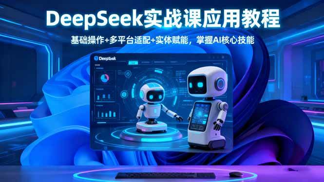 (16391期)DeepSeek实战课应用教程、基础操作+多平台适配+实体赋能,掌握AI核心技能-志拓网创