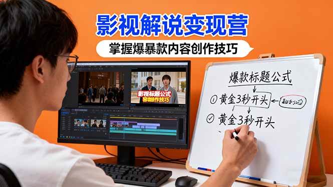 (16348期)影视解说变现营:通过30+实战案例爆款内容创作技巧,掌握影视解说盈利密码-志拓网创