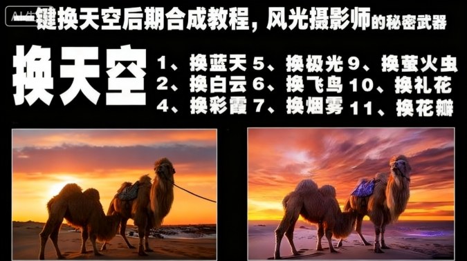 一键换天空后期合成教程,风光摄影师的秘密武器-志拓网创