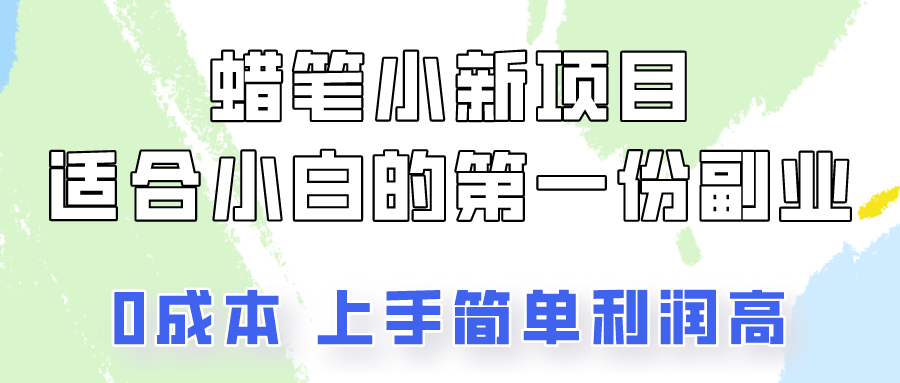 蜡笔小新项目拆解，0投入，0成本，小白一个月也能多赚3000+-志拓网创