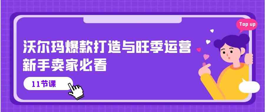 沃尔玛爆款打造与旺季运营，新手卖家必看（11节视频课）-志拓网创