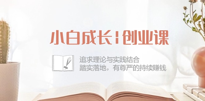 小白成长创业课：追求理论与实践结合，踏实落地，有尊严的持续赚钱（42节）-志拓网创