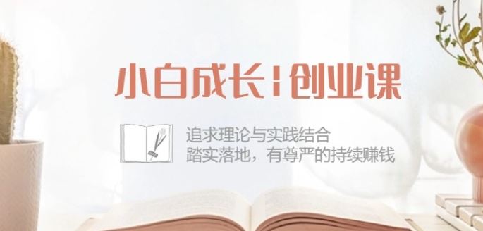 小白成长创业课：追求理论与实践结合，踏实落地，有尊严的持续赚钱-42节-志拓网创