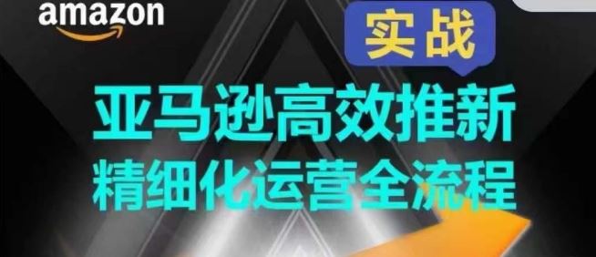 亚马逊高效推新精细化运营全流程，全方位、快速拉升产品排名和销量!-志拓网创