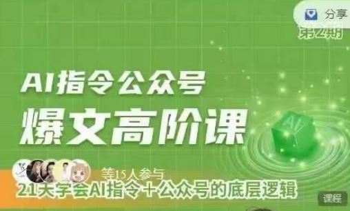Ai指令公众号高阶课，学会ai指令+公众号的底层逻辑-志拓网创