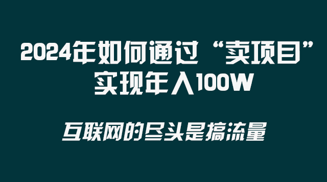 （8382期） 2024年如何通过“卖项目”实现年入100W-志拓网创
