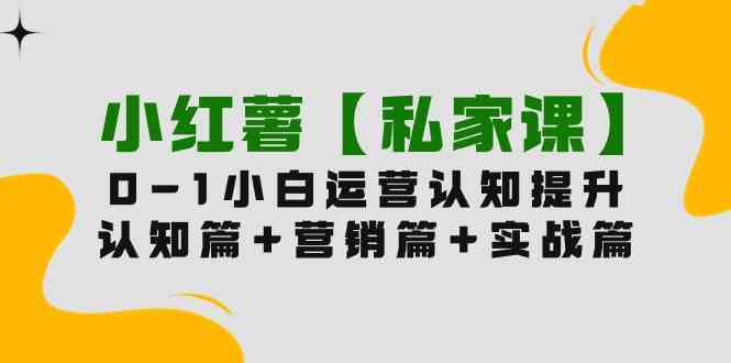 （9910期）小红薯【私家课】0-1玩赚小红书内容营销，认知篇+营销篇+实战篇（11节课）-志拓网创