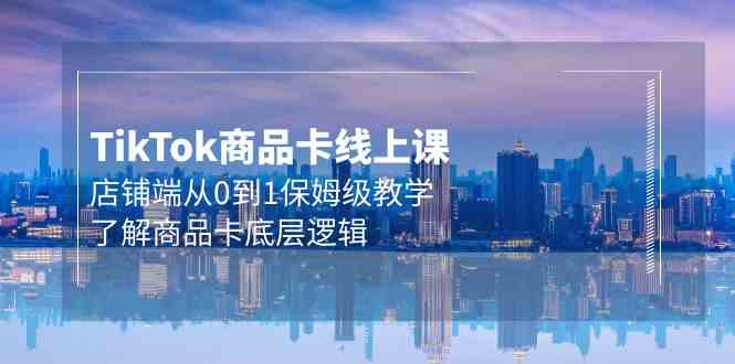 （9843期）Tk商品卡线上课，店铺端从0到1保姆级教学，了解商品卡底层逻辑（20节）-志拓网创