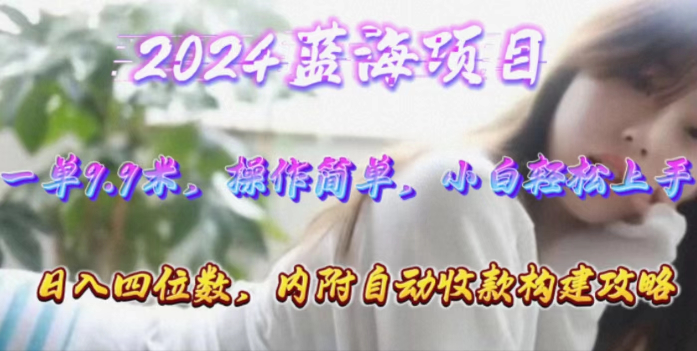 （10204期）年轻群体的蓝海市场，1单9.9元，操作简单，小白轻松上手，日入四位数-志拓网创