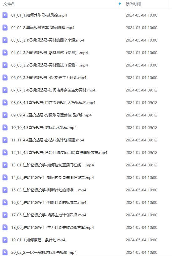 图片[2]-（10297期）2024单品正价起号，直播素材投流选品：选品课+投流课+素材课+卡首屏/100节-志拓网创