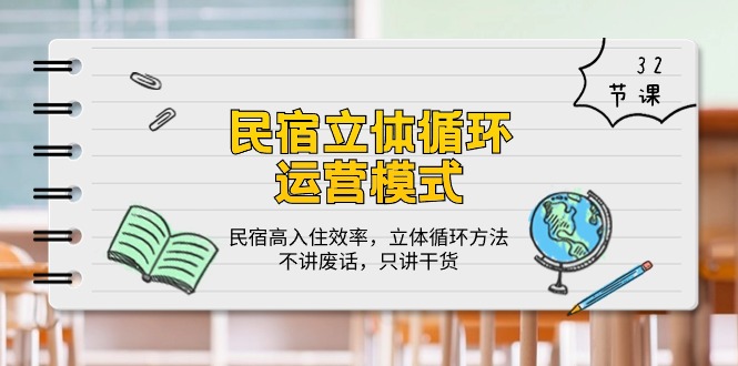 （10284期）民宿 立体循环运营模式：民宿高入住效率，立体循环方法，只讲干货（32节）-志拓网创