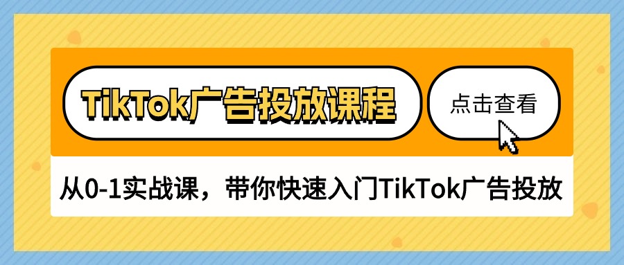 （10731期）TikTok广告投放课程，从0-1实战课，带你快速入门TikTok广告投放（30节课）-志拓网创