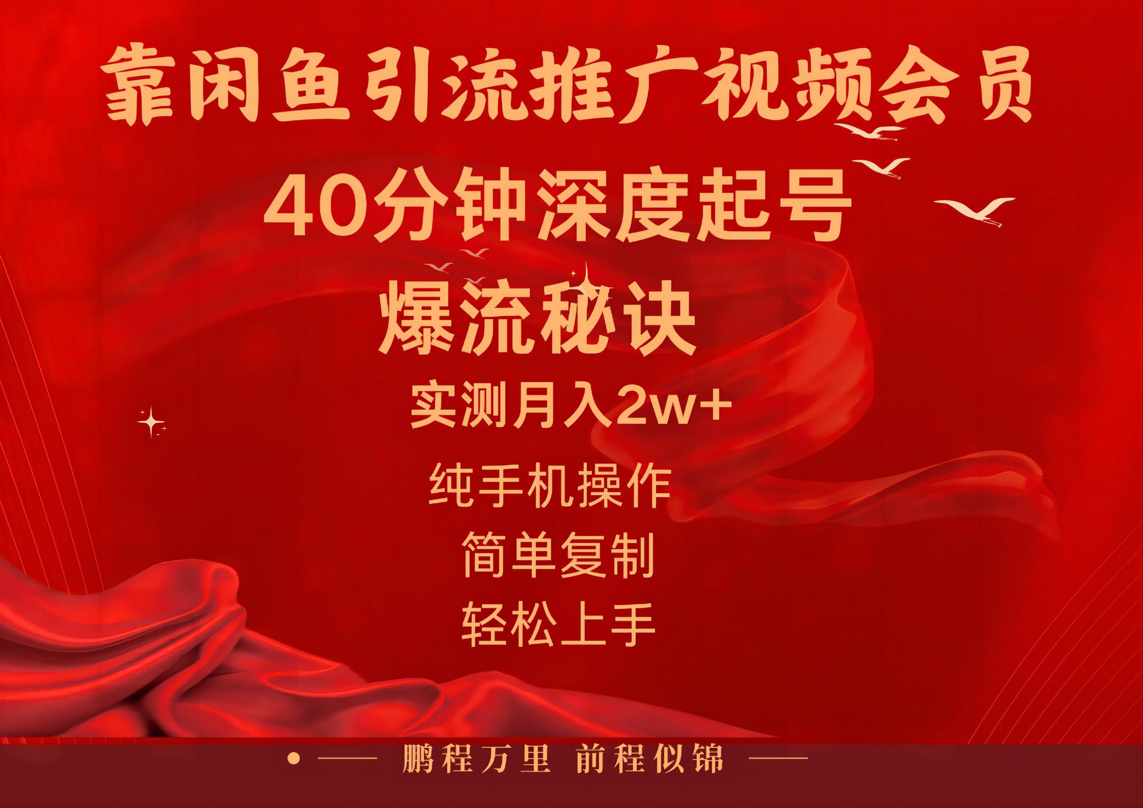 （10896期）闲鱼暴力引流推广视频会员，能做到日入2W+，操作简单-志拓网创