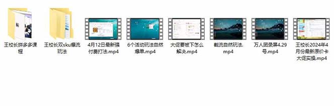 图片[3]-（10865期）拼多多·实战课：万人团玩法/截流自然流/最新强付费打法/最新原价卡大促..-志拓网创