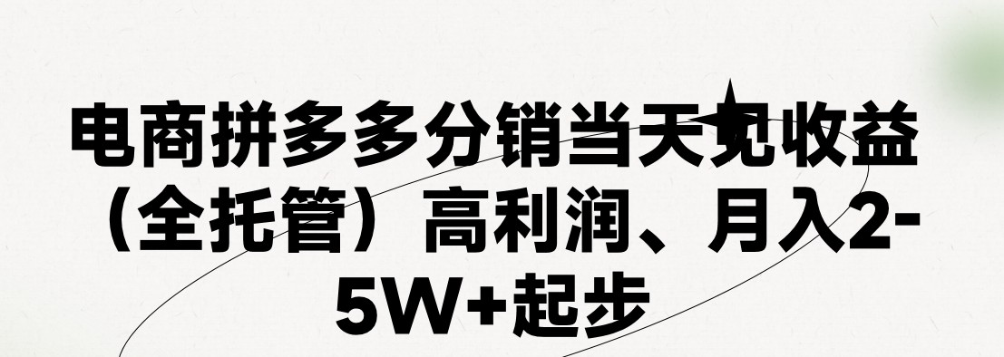 （11091期）最新拼多多模式日入4K+两天销量过百单，无学费、 老运营代操作、小白福…-志拓网创