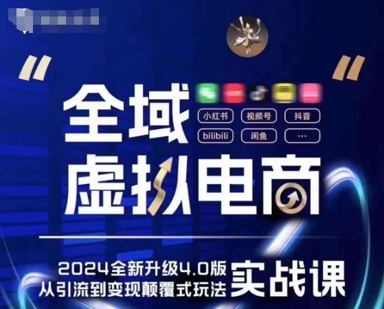 全域虚拟电商4.0 实战为主，理论为辅，5大「黄金赚钱虚拟赛道」，颠覆式的创新玩法交付-志拓网创