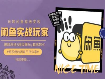 手把手教你0到1系统玩转闲鱼变现，爆款思维/超级曝光/超高转化-志拓网创