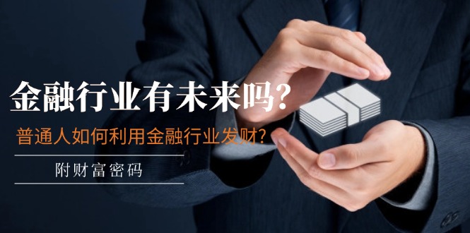 （11499期）某付费文章：金融行业有未来吗？普通人如何利用金融行业发财?(附财富密码)-志拓网创