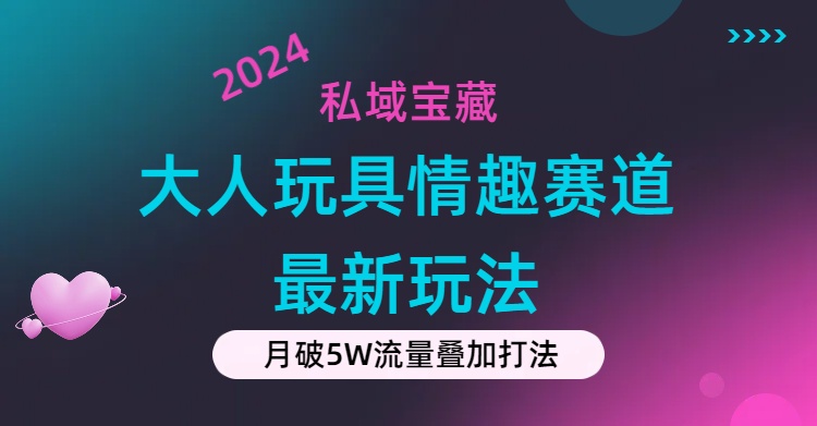 （11541期）私域宝藏：大人玩具情趣赛道合规新玩法，零投入，私域超高流量成单率高-志拓网创