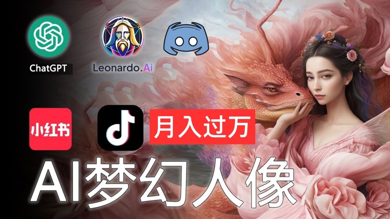 （11575期）AI摄影梦幻人像：零基础也能月入过万的秘密-志拓网创