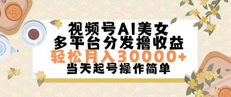 （11684期）视频号AI美女，轻松月入30000+,操作简单轻松上手-志拓网创