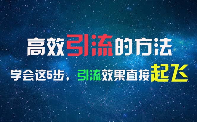 （11776期）高效引流的方法，可以帮助你日引300+创业粉，一年轻松收入30万，比打工强-志拓网创