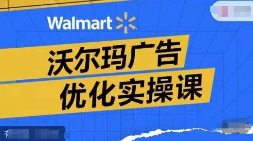 沃尔玛广告优化实操课，广告报告实操讲解，广告如何提高转化和ROAS等-志拓网创