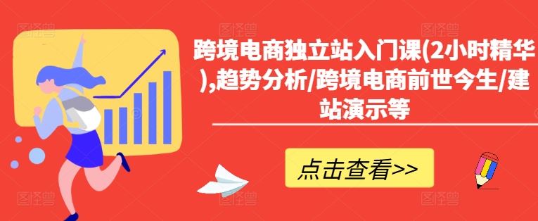 跨境电商独立站入门课(2小时精华),趋势分析/跨境电商前世今生/建站演示等-志拓网创