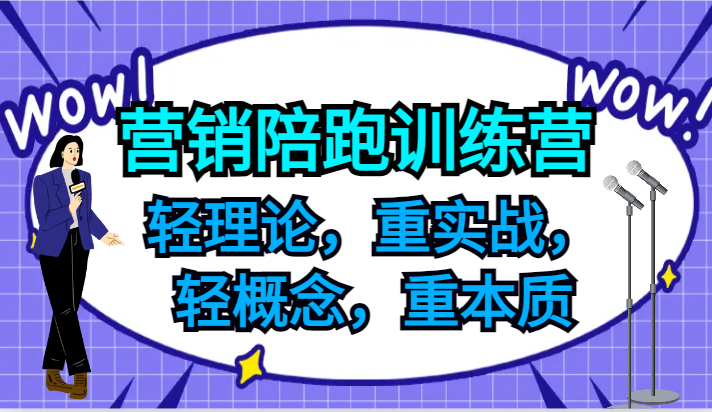 营销陪跑训练营，轻理论，重实战，轻概念，重本质，适合中小企业和初创企业的老板-志拓网创