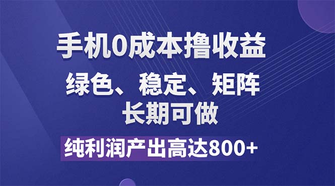 （11976期）纯利润高达800+，手机0成本撸羊毛，项目纯绿色，可稳定长期操作！-志拓网创