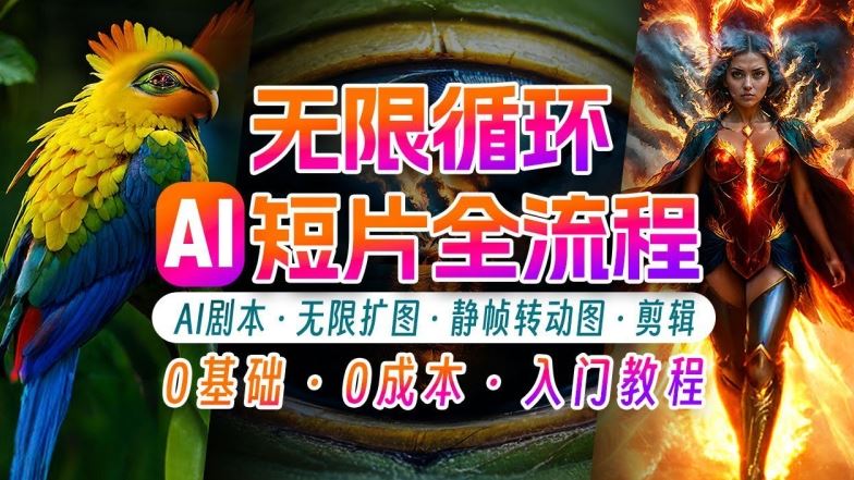 AI剪辑无限循环画面：新手轻松月入上万的秘技【揭秘】-志拓网创
