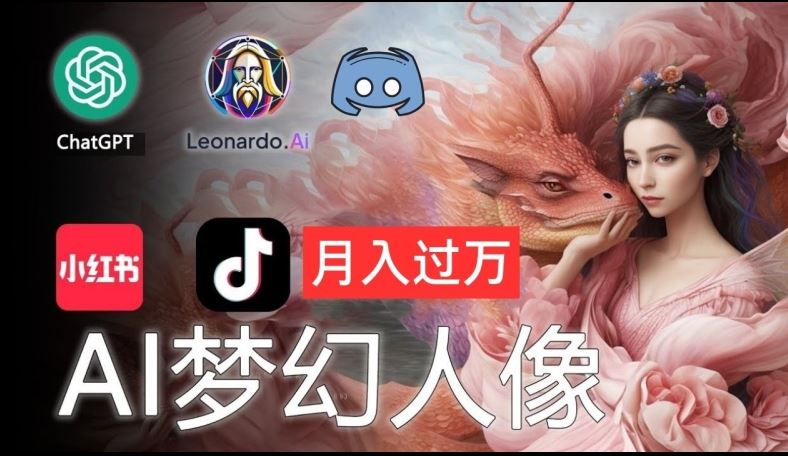 AI摄影梦幻人像：零基础也能月入过万的秘密【揭秘】-志拓网创