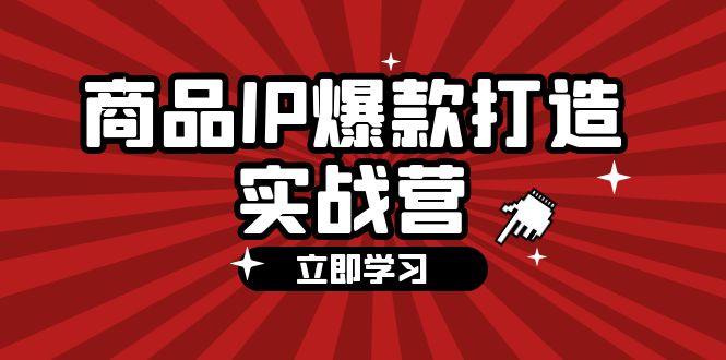 （12136期）商品-IP爆款打造实战营【第四期】，手把手教你打造商品IP，爆款 不断-志拓网创