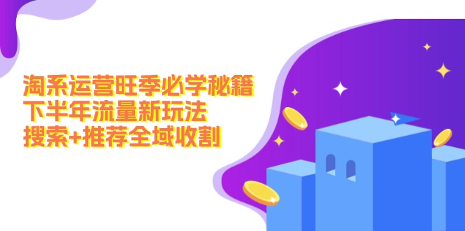 （12364期）淘系运营旺季必学秘籍：下半年流量新玩法：搜索+推荐全域收割（无水印）-志拓网创