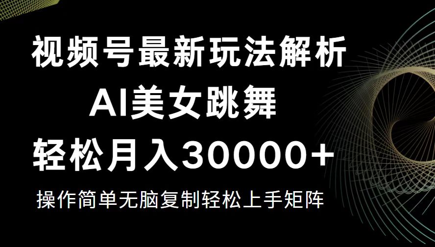 （12420期）视频号最新暴利玩法揭秘，轻松月入30000+-志拓网创