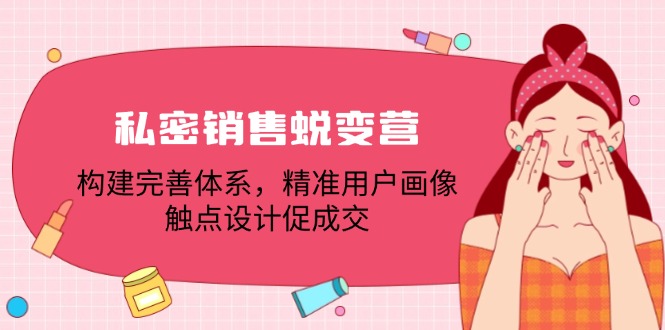 私密销售蜕变营：构建完善体系，精准用户画像，触点设计促成交-志拓网创