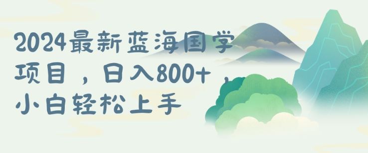 国学项目，长期蓝海可矩阵，从0-1的过程【揭秘】-志拓网创