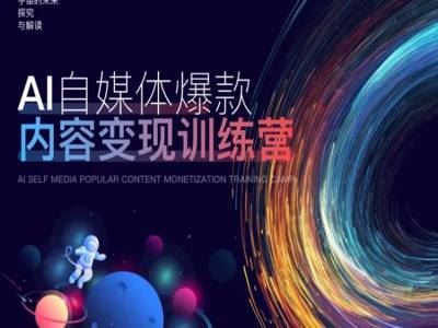 AI自媒体爆款内容变现训练营，20%底层逻辑，60%实操方法，20%案例拆解(即学即用)-志拓网创