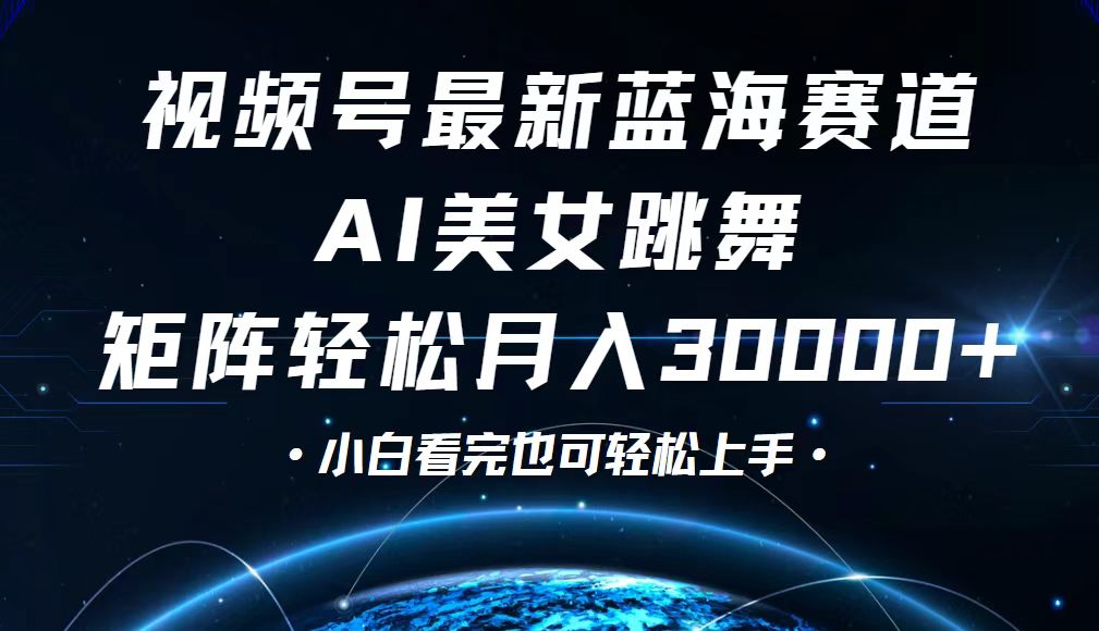 （12594期）视频号最新蓝海赛道，小白也能轻松月入30000+-志拓网创