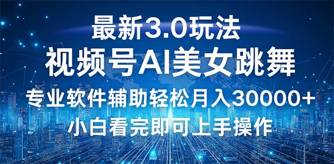 （12788期）视频号最新3.0玩法，当天起号小白也能轻松月入30000+-志拓网创