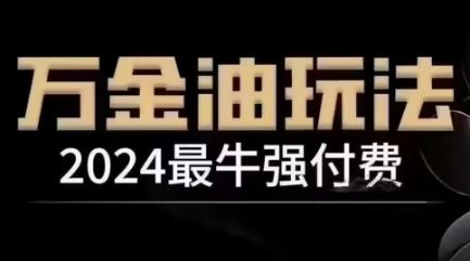 2024最牛强付费，万金油强付费玩法，干货满满，全程实操起飞-志拓网创